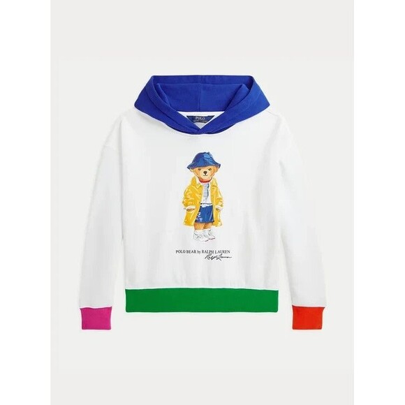 NWT POLO RALPH LAUREN BIG Girls 8-10 SWEATER Fleece BEAR Hoodie